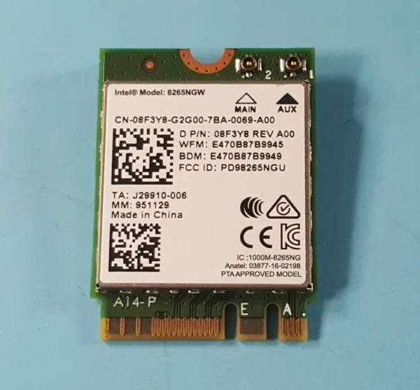 Dell 8265NGW / 08F3Y8 Wifi Card