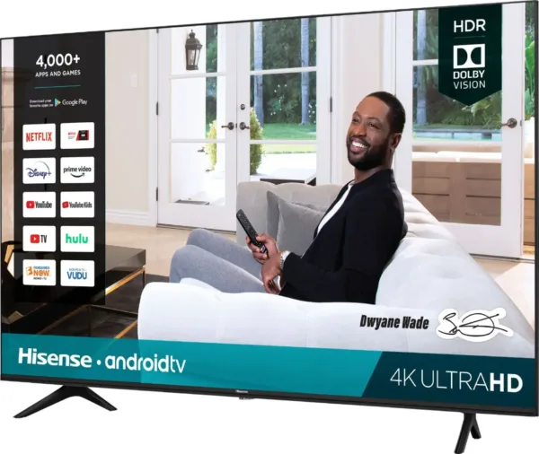 Hisense 55H6570G 55-Inch 4K UHD Smart LED TV with Remote & Stand (Refurbished)